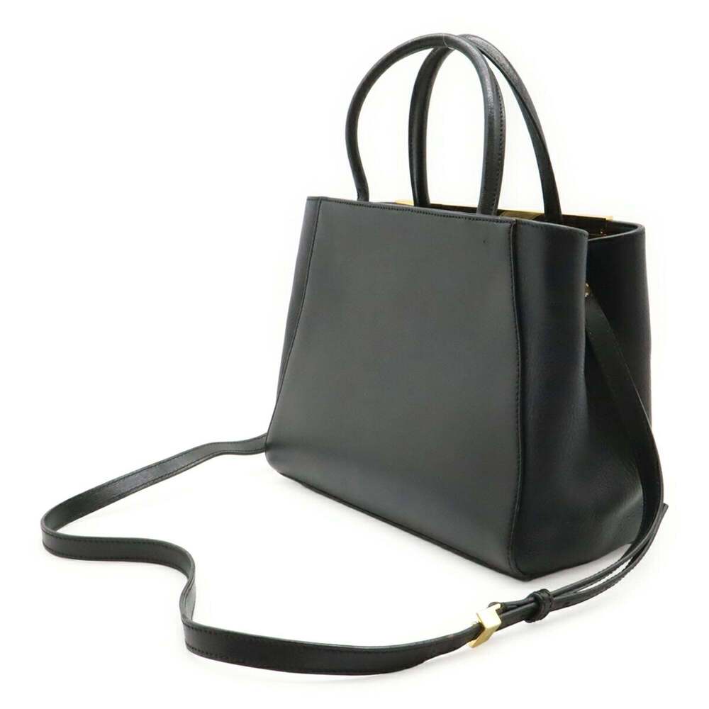 FENDI Black Leather Shoulder Bag - Picture 3 of 10